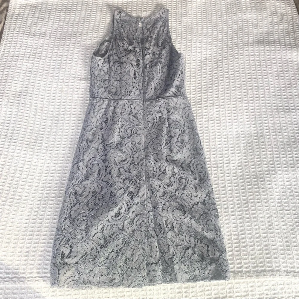 J. Crew Pamela dress Leavers lace grey size 4